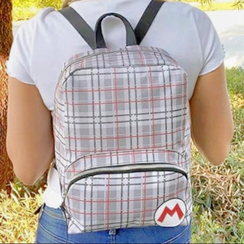 Switch NINTENDO Mario Plaid Backpack